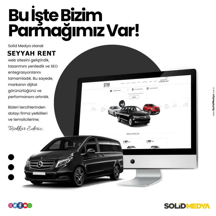 Seyyahotokiralama — Web Tasarım Projesi | Solid Medya