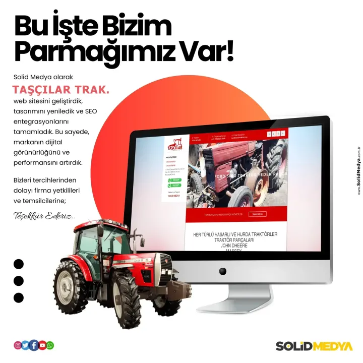 Tascilartraktor — Web Tasarım Projesi | Solid Medya