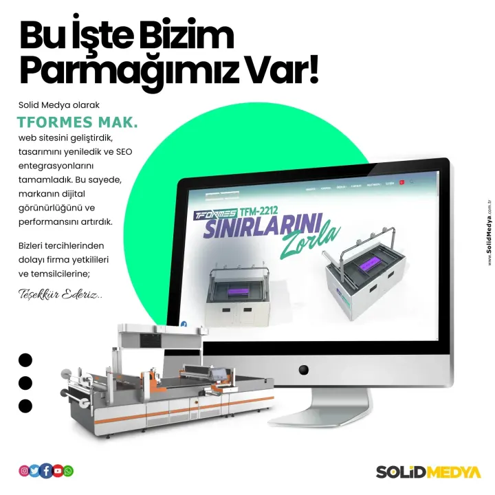 Tformesmakine — Web Tasarım Projesi | Solid Medya