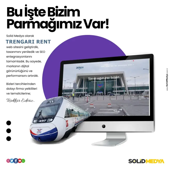Trengarirentacar — Web Tasarım Projesi | Solid Medya