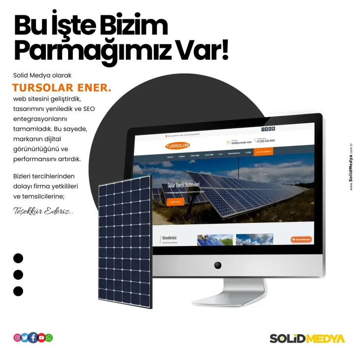 Tursolarenerji — Web Tasarım Projesi | Solid Medya