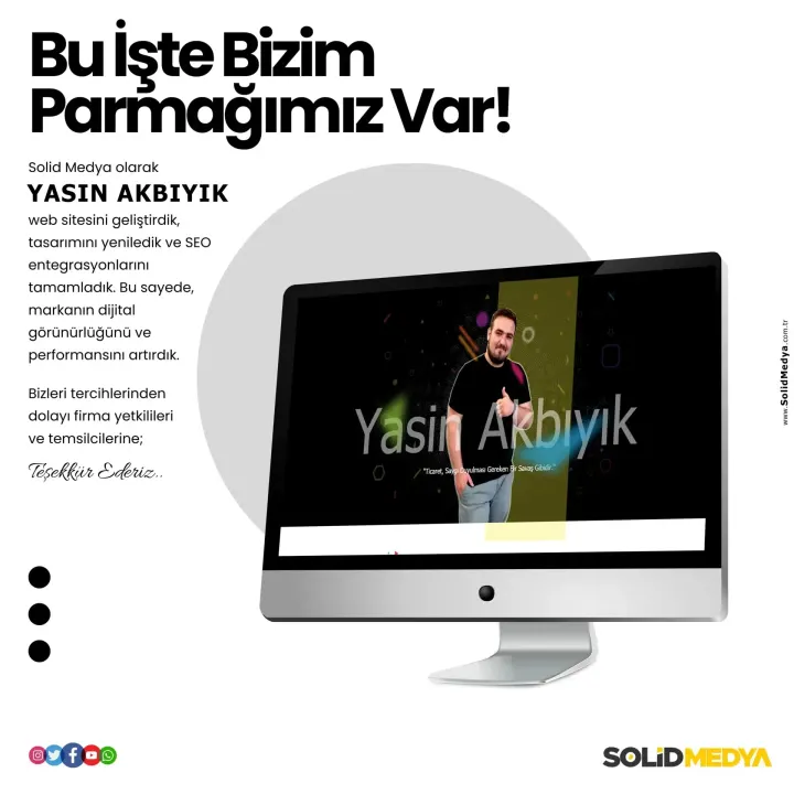 Yasinakbiyik — Web Tasarım Projesi | Solid Medya